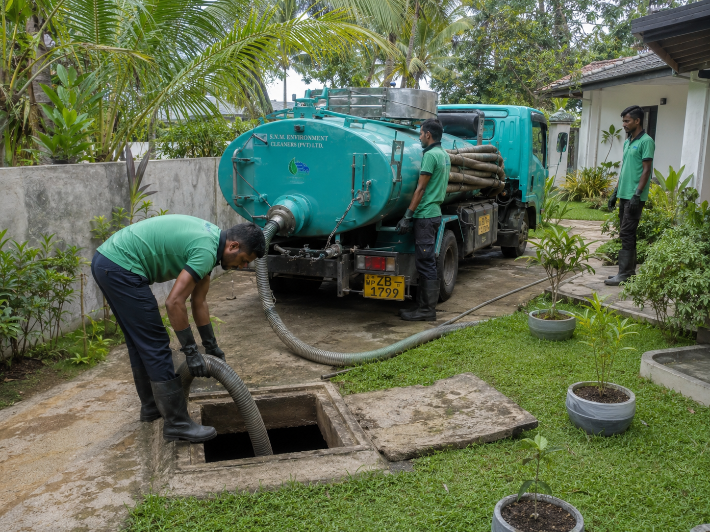 Sewage and septic tank cleaning service