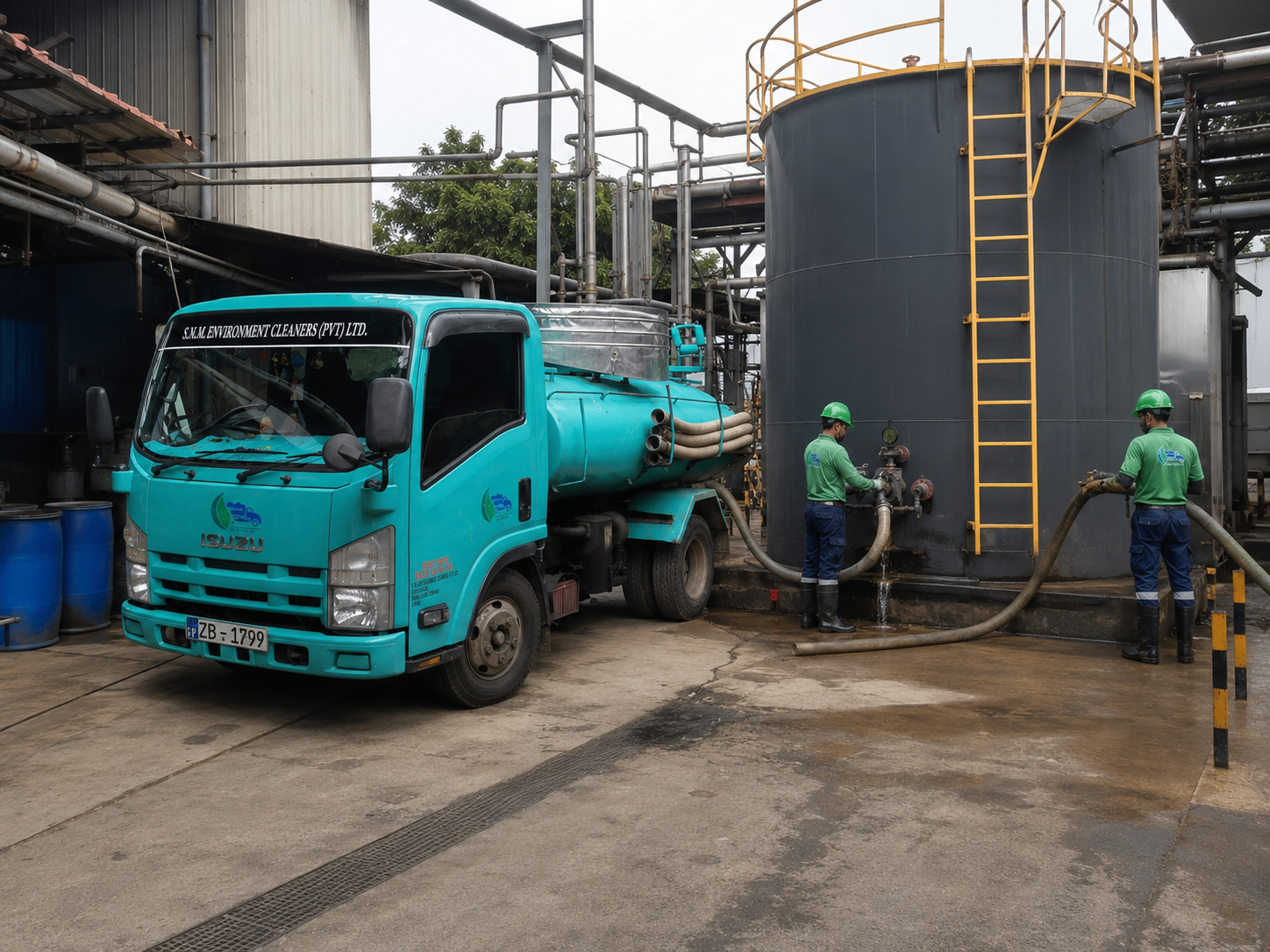 Oil tank cleaning service