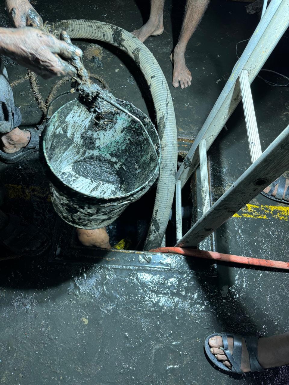 S.N.M Environment Cleaners sludge removal project